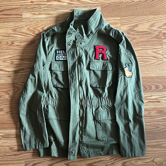 Love Tree Green Utility Jacket - Picture 4 of 7